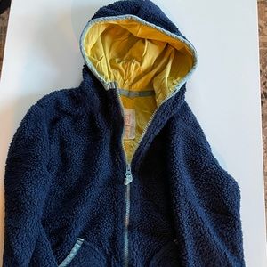 Mini Boden Navy Hooded Zip-Up
